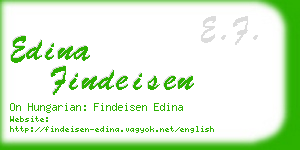 edina findeisen business card